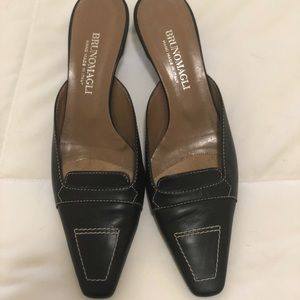 Black Bruno Magli Slip on Shoes